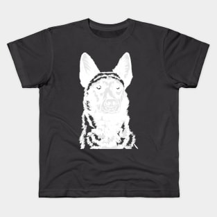 Malinois GSD Dutch White Kids T-Shirt